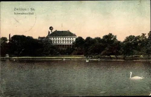 Ak Zwickau in Sachsen, Schwanenschloss