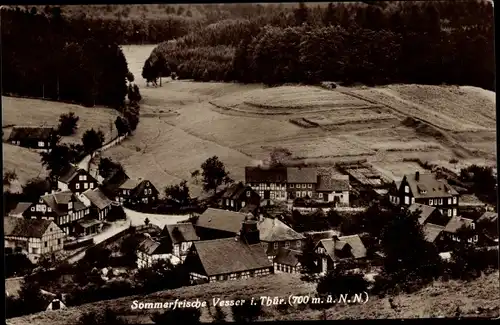 Ak Vesser Suhl in Thüringen, Panorama