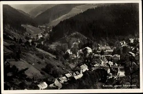 Ak Katzhütte im Schwarzatal, Ort mit Umgebung, oberes Schwarzatal