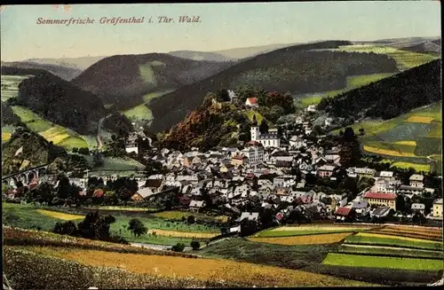 Ak Gräfenthal in Thüringen, Panorama