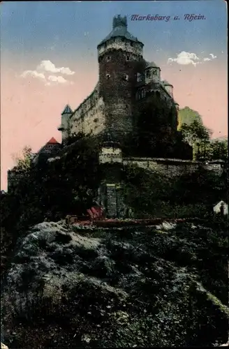 Ak Braubach am Rhein, Marksburg