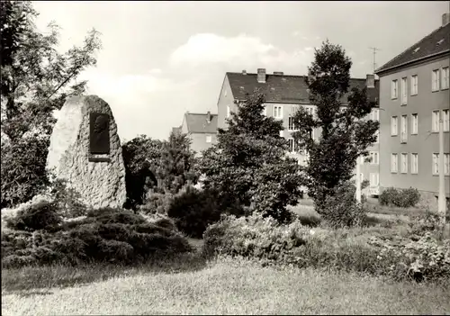 Ak Reichenbach im Vogtland, Lenin Gedenkstein an der Leninstraße