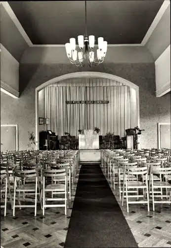 Ak Hohenfichte Leubsdorf in Sachsen, Erholungsheim Waldpark, gr. Saal