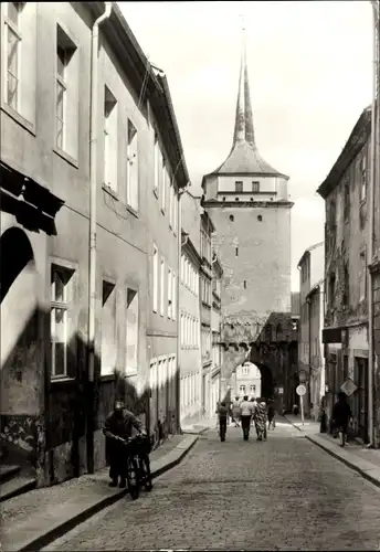 Ak Bautzen in der Oberlausitz, Schülerstraße, Schülerturm