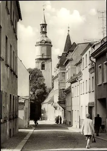 Ak Pulsnitz Sachsen, Kurze Gasse, Kirche