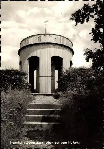 Ak Herrnhut in der Oberlausitz, Altan auf dem Hutberg