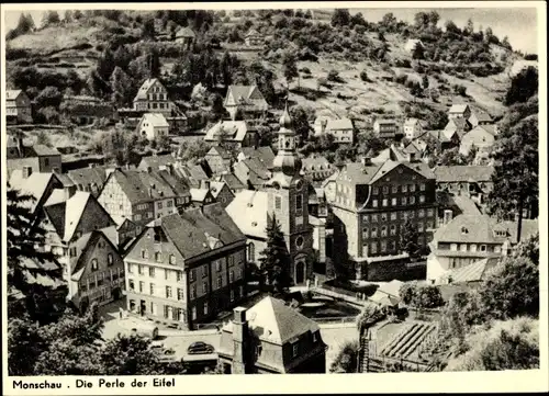 Ak Monschau Montjoie in der Eifel, Die Perle der Eifel, Teilansicht