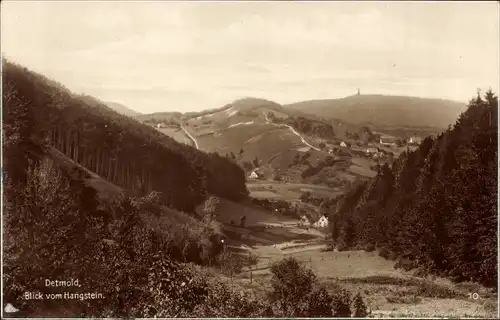 Ak Detmold in Nordrhein Westfalen, Blick vom Hangstein