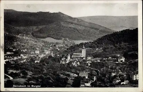 Ak Gernsbach im Murgtal Schwarzwald, Panorama