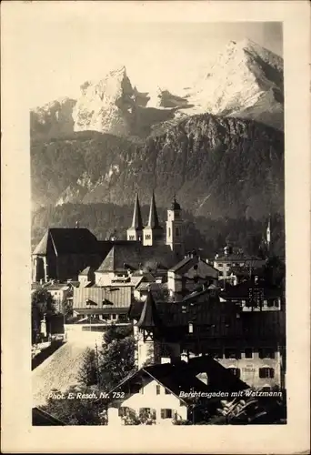 Ak Berchtesgaden in Oberbayern, Watzmann, Panorama
