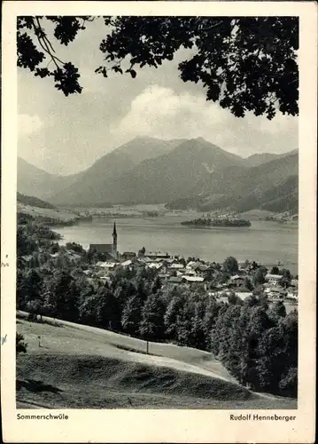 Ak Schliersee in Oberbayern, Panorama