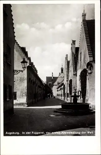 Ak Augsburg in Schwaben, In der Fuggerei