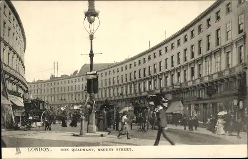 Ak London City England, The Quadrant, Regent Street