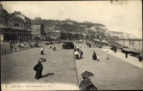 Ak Dover Kent England, The Promenade