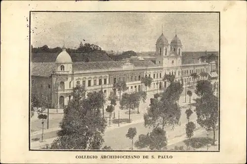 Ak São Paulo Brasilien, Collegio Archidiocesano