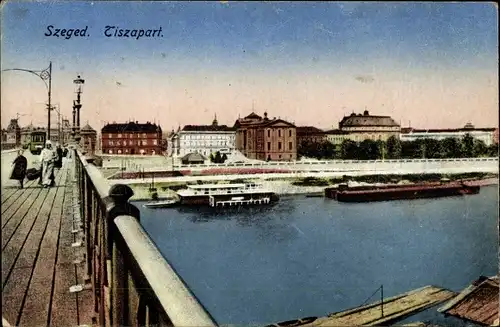 Ak Szeged Segedin Ungarn, Tiszapart