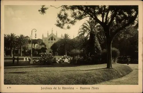 Ak Buenos Aires Argentinien, Jardines de la Recoleta