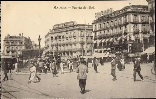 Ak Madrid Spanien, Puerta del Sol
