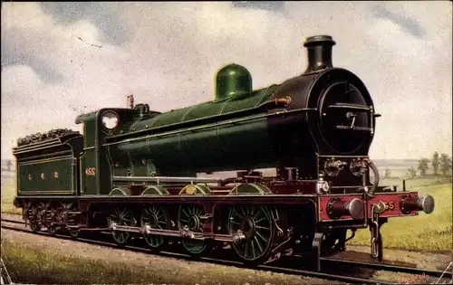 Künstler Ak Britische Eisenbahn, Güterzuglokomotive, Dampflok Nr. 455