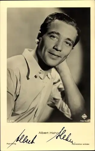 Ak Schauspieler Albert Hehn, Portrait, Autogramm