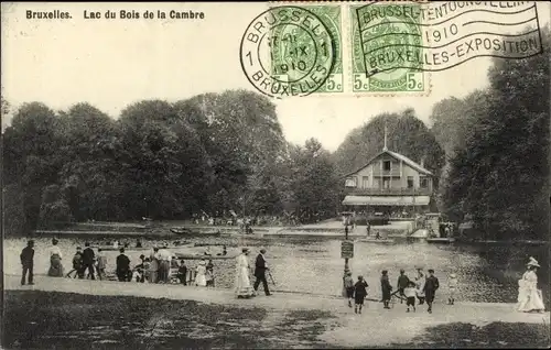 Ak Bruxelles Brüssel, Lac du bois de la Cambre