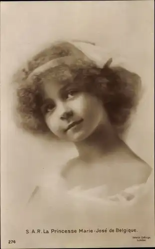 Ak Prinzessin Marie Jose von Belgien, Portrait