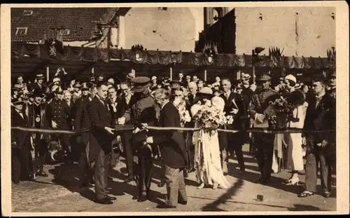 Ak Antwerpen Anvers Flandern, König Albert I. von Belgien, Inauguration du Tunnel, 10.9.1933, Astrid