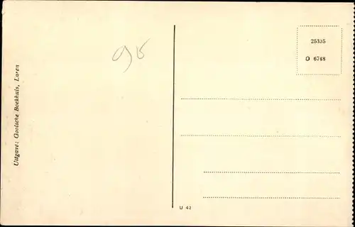 Ak Laren Gooiland, Landhuisje aan den Houtweg