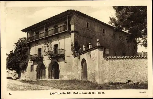 Ak Santillana del Mar Kantabrien, Casa de los Tagles