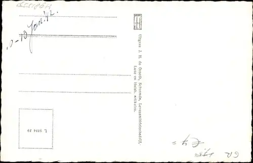 Ak Scheemda Oldambt Groningen, Voorgevel Herv. Kerk