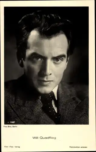Ak Schauspieler Will Quadflieg, Portrait