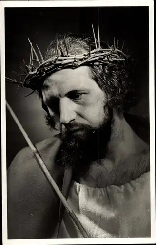 Ak Passiespelen Tegelen Venlo Limburg Niederlande, Passionsspiel, Jesus, Dornenkrone