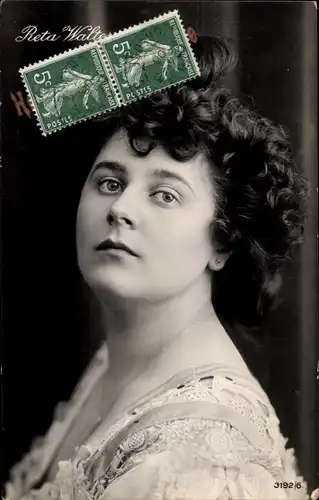 Ak Opernsängerin Reta Walter, Portrait