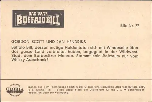 Ak Filmszene aus Das war Buffalo Bill, Fährte des weißen Waffenhändlers, Bild Nr. 27