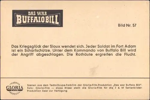 Ak Filmszene aus Das war Buffalo Bill, Das Kriegsglück der Sioux wendet sich, Bild Nr. 57