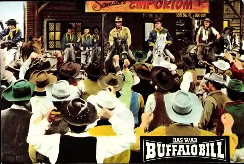 Ak Filmszene aus Das war Buffalo Bill, Fährte des weißen Waffenhändlers, Bild Nr. 34