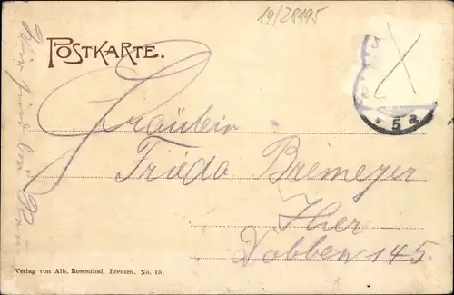 Ak Hansestadt Bremen, Contreescarpe