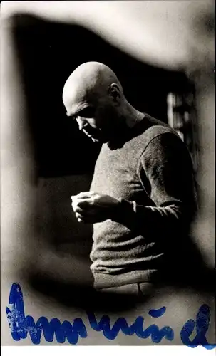 Ak Schauspieler und Regisseur Kurt Meisel, Seitenportrait, Autogramm