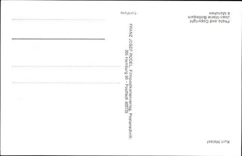 Ak Schauspieler und Regisseur Kurt Meisel, Seitenportrait, Autogramm