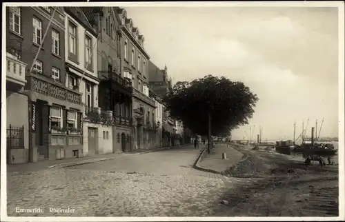 Ak Emmerich am Niederrhein, Rheinufer