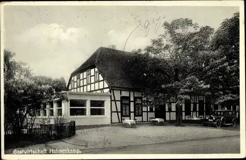 Ak Bad Oeynhausen in Westfalen, Gastwirtschaft Hahnenkamp