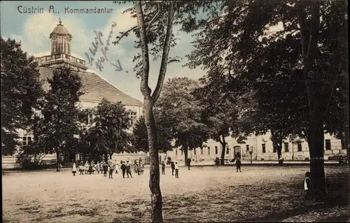 Ak Kostrzyn nad Odrą Cüstrin Küstrin Ostbrandenburg, Kommandantur