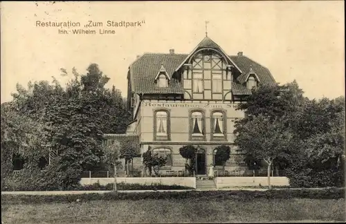 Ak Bockenem am Harz, Restaurant Zum Stadtpark