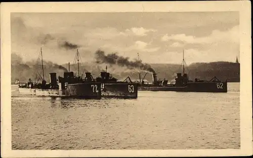 Ak Deutsche Kriegsschiffe, Torpedoboote 62, 63 und 72