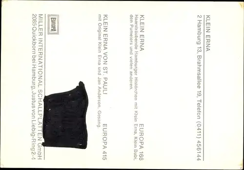 Ak Schauspielerin Klein Erna, Portrait, Autogramm