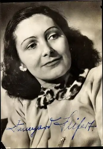 Ak Schauspielerin Irmgard Seifert, Portrait, Autogramm