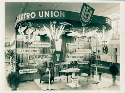 Foto Messestand, Elektro Union, Dujardin, Rathaus Apotheke, 6. Oktober 1954