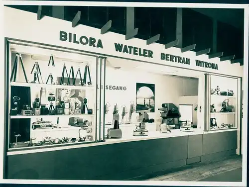 Foto Messestand, Bilora, Wateler, Bertram, Witrona, Diaprojektor, Fotoapparate, September 1954