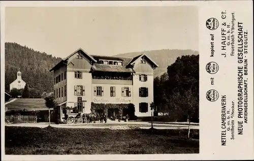 Ak Enzklösterle im Schwarzwald, Gasthaus zum Waldhorn