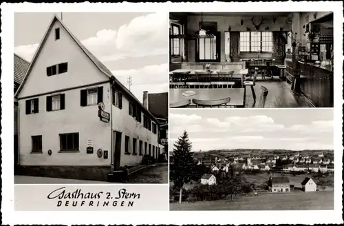 Ak Deufringen Aidlingen in Württemberg, Gasthaus zum Stern, Ortsansicht